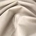 Zasłona szyta na taśmie fala kremowa z miękkiej półmatowej tkaniny welwetowej