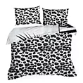 Pościel 160x200 cm z makosatyny bawełnianej kolor biały, czarny z designerskim wzorem Eva Minge Eurofirany