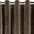 Zasłona brązowa z ekskluzywnego matowego welwetu 140x250 cm przelotka RIA Diva Line Eurofirany