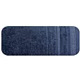 Ręcznik do rąk 50x90 cm bawełniany kolor granatowy z ozdobnym stebnowaniem 500 g/m2 POLA Eurofirany