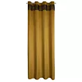 Zasłona złoto, czarna z welwetu zdobiona cekinami 140x250 cm przelotka JASPER Eurofirany
