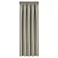 Zasłona ciemnobeżowa przeplatana błyszczącą nicią zaciemniająca 140x270 taśma SELINA Eurofirany