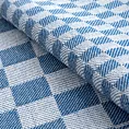 Komplet ściereczek kuchennych 2szt 50x70 cm bawełniany kolor niebieski zdobionych motywem szachownicy 200 g/m2 MAURO Eurofirany
