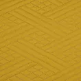 Narzuta musztardowa 170x210 cm z geometrycznym wzorem wykonana techniką hot press BONI DESIGN 91 Eurofirany