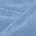 Zasłona szyta na taśmie 8 cm jasnoniebieska z miękkiej tkaniny o welurowej strukturze