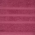 Ręcznik kąpielowy 100x150 cm bawełniany kolor ciemnoróżowy z ozdobną bordiurą 500 g/m2 MILO Eurofirany