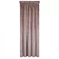Zasłona pudrowo różowa z ekskluzywnego matowego welwetu 140x270 cm taśma VILLA Eurofirany