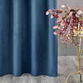 Zasłona granatowa z tkaniny welwetowej 140x270 cm taśma ROSA Design 91 Eurofirany
