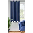 Zasłona granatowa z matowej gładkiej tkaniny 140x175 cm przelotka RITA Eurofirany