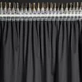 Zasłona czarno, szampańska zdobiona lśniącym nadrukiem z welwetowej tkaniny 140x270 cm taśma EMILA Eurofirany