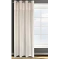 Zasłona kremowa z aplikacją z błyszczącego welwetu 140x250 cm przelotka AGNES Design 91 Eurofirany