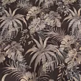 Pościel 140x200 cm z mikrofibry kolor ciemnobrązowy, beżowy z nadrukiem egzotycznych liści RODOS Design 91 Eurofirany