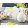 Figurka dekoracyjna EGG biała pisanka wielkanocna z dolomitu Eurofiarny