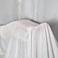 Firana biało, szampańska z szyfonu zdobiona szampańskim nadrukiem 140x250 cm przelotka MISSY Eurofirany
