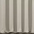 Zasłona szyta na taśmie 5 cm beżowa z tkaniny o melanżowej strukturze