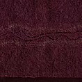Ręcznik kąpielowy 70x140 cm bawełniany kolor bordowy zdobiony bordiurą z błyszczącym wzorem 500 g/m2 KARIN Eurofirany
