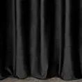 Zasłona szyta na taśmie fala czarna z miękkiej tkaniny welwetowej