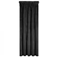 Zasłona czarna z ekskluzywnego matowego welwetu 140x270 cm taśma VILLA Eurofirany