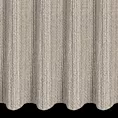 Firana szyta na przelotkach beżowa siatka w stylu eko z efektem melanżu wykończona obciążnikiem