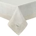 Obrus naturalny 145x240 cm NATU z ozdobną kryzą z tkaniny z dodatkiem lnu
