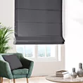 Roleta rzymska grafitowa z gładkiej tkaniny typu dimout