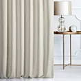 Zasłona szyta na taśmie fala VISCAYA kremowa z melanżowej i miłej w dotyku tkaniny Italissima
