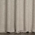 Zasłona szyta na taśmie fala FELICITY beżowo jasnoszara o naturalnym splocie w melanżowych odcieniach