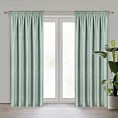 Zasłona miętowa z tkaniny welurowej 420x260 cm tunel Dora Eurofirany