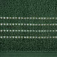 Ręcznik do rąk 30x50 cm bawełniany kolor butelkowy zielony z ozdobnym stębnowaniem na bordiurze 500 g/m2 FIORE Eurofirany