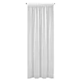 Firana biała z delikatnymi prążkami i efektem deszczyku 140x270 cm taśma PILAR Eurofirany