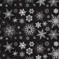Pościel świąteczna 140x200 cm bawełniana kolor czarny, biały z motywem świątecznych gwiazdek ISLA Eurofirany