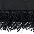 Bieżnik na stół czarny 40x140 cm JASPER zdobiony puszystymi frędzlami EUROFIRANY PREMIUM