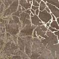 Koc  150x200 cm beżowo, złoty z połyskującym nadrukiem marmurku GLAMO DESIGN 91 Eurofirany