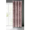 Zasłona pudrowo różowa z ekskluzywnego matowego welwetu 140x250 cm przelotka RIA Diva Line Eurofirany
