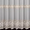 Tkanina firanowa typu aden z ozdobnym haftem Eurofirany