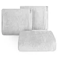 Ręcznik do rąk 30x50 cm bawełniany kolor srebrny z haftowanym logiem Eva Minge 550 g/m2 VENUS Eurofirany
