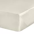 Prześcieradło gładkie bez gumki 220x210 cm z satyny bawełnianej kolor kremowy 125 g/m2 NOVA Eurofirany