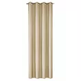 Zasłona beżowa z matowej gładkiej tkaniny 140x250 cm przelotka RITA Eurofirany
