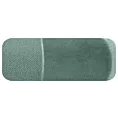 Ręcznik kąpielowy 50x90 cm bawełniany kolor ciemnomiętowy z bordiurą z weluru 500 g/m2 LUCY Eurofirany