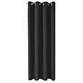 Zasłona czarna z tkaniny typu dimout 140x250 cm przelotka NERISA Eurofirany