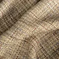 Zasłona szyta na flexach jasnobrązowa z tkaniny o grubym splocie z efektem melanżu