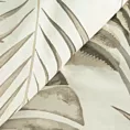 Pościel 140x200 cm bawełniana kolor beżowy, stalowy z wzorem egzotycznych liści NINA Eurofirany
