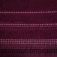 Ręcznik do rąk 30x50 cm bawełniany kolor fioletowy z ozdobnym stębnowaniem 500 g/m2 POLA Eurofirany