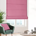 Roleta rzymska różowa z gładkiej zaciemniającej tkaniny typu dimout