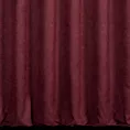 Zasłona szyta na taśmie fala DORA - HIT burgundowa z miękkiej tkaniny o welurowej strukturze