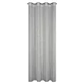 Zasłona popielata z siateczki przetykana srebrną nicią 140x250 cm przelotka KENDAL Eurofirany