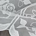 Tkanina firanowa zazdrostka zdobiona haftem roślinnym Eurofirany