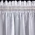 Firana biała z gładkiej tkaniny o błyszczącej powierzchni 350x270 cm taśma ALIA Eurofirany