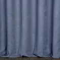 Zasłona szyta na taśmie 5 cm jasnoniebieska z miękkiej tkaniny o welurowej strukturze