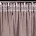 Zasłona pudrowy róż zaciemniająca o strukturalnym wzorze 130x300 cm taśma CARLO Eurofirany